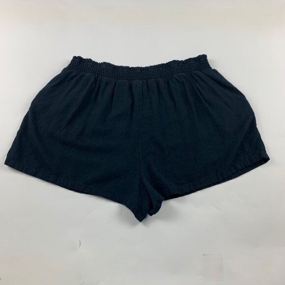 Universal Thread Black Linen Blend Smocked Waist Pull On Shorts XXL - Picture 5 of 5